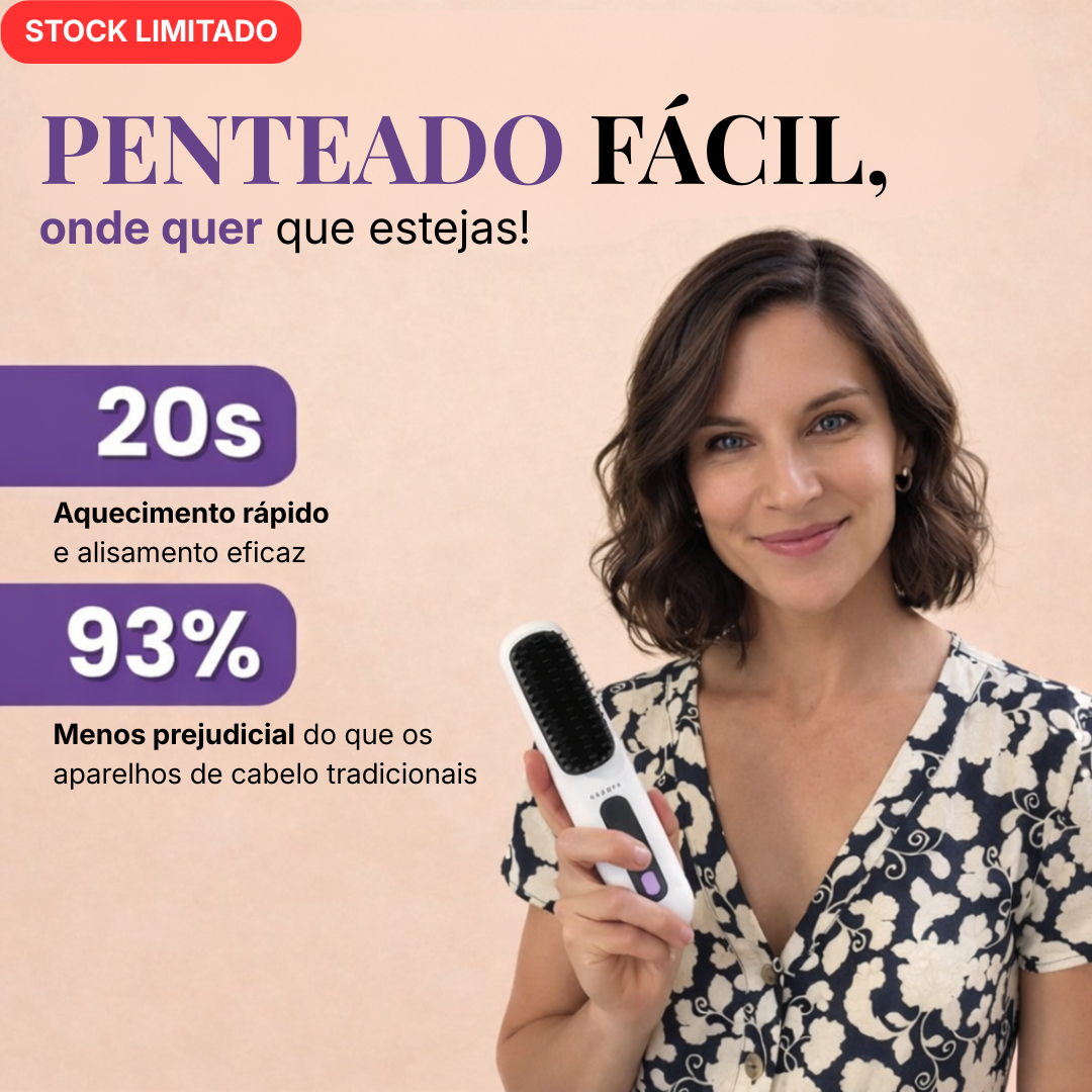 Beauty Vibes - Escova Alisadora Sem Fios